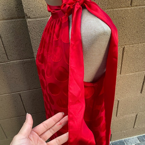 Woman’s Red Polka Dot Dress - Picture 3 of 13